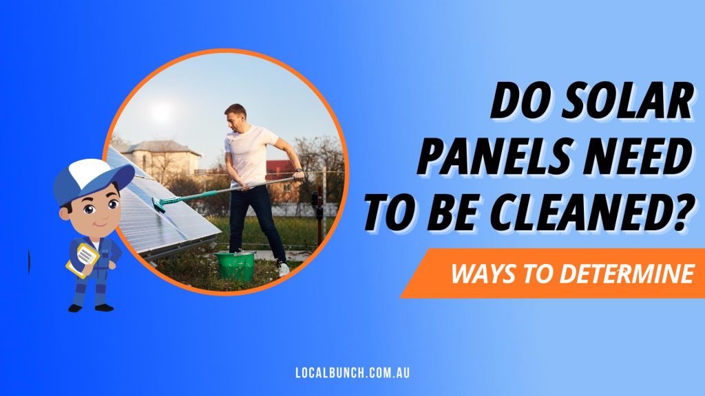 A man cleaning a part of a solar panel. It is necessary to clean your solar panels