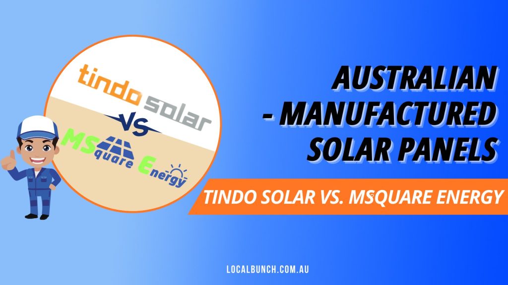 image that shows the logos of both Tindo Solar and MSquare Energy. Something that shows "Tindo VS MSquare"