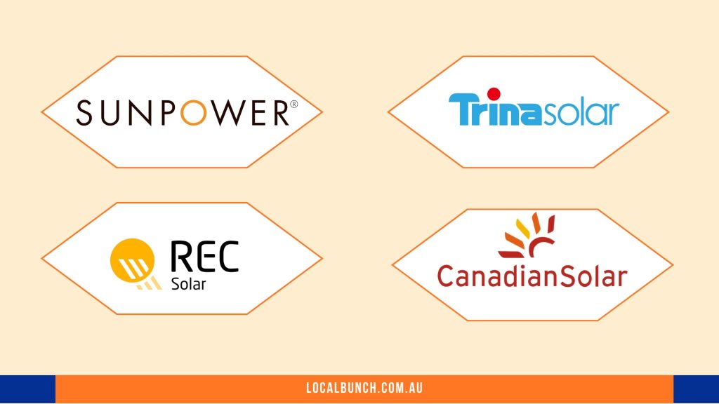 Other Manufacturers Selling Solar Panels In Australia, Sun Power, Canadian Solar, Trinasolar, REC